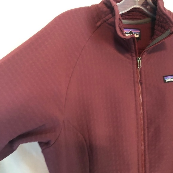 Patagonia Dark Ruby (Burgundy) R1 TechFace  Fleece Jacket Ladies Lg - Picture 5 of 13